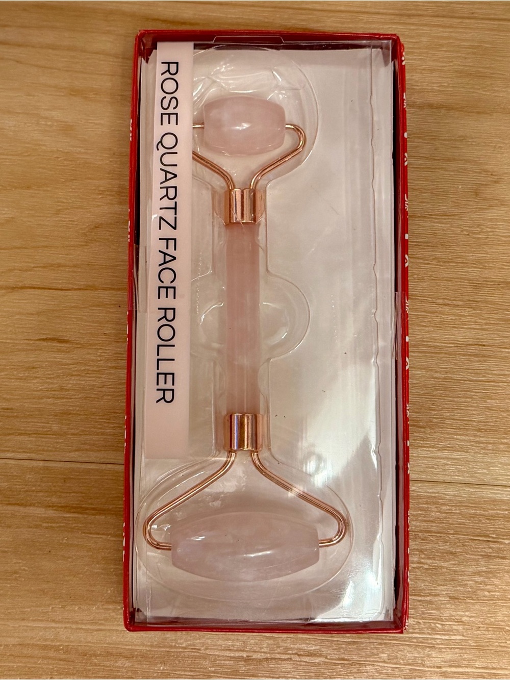 Rose Quartz Facial Roller – Pink Stone Skin Roller